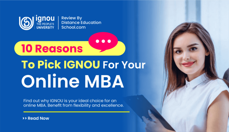 Read more about the article 10 Reasons to Pick Your IGNOU Online MBA